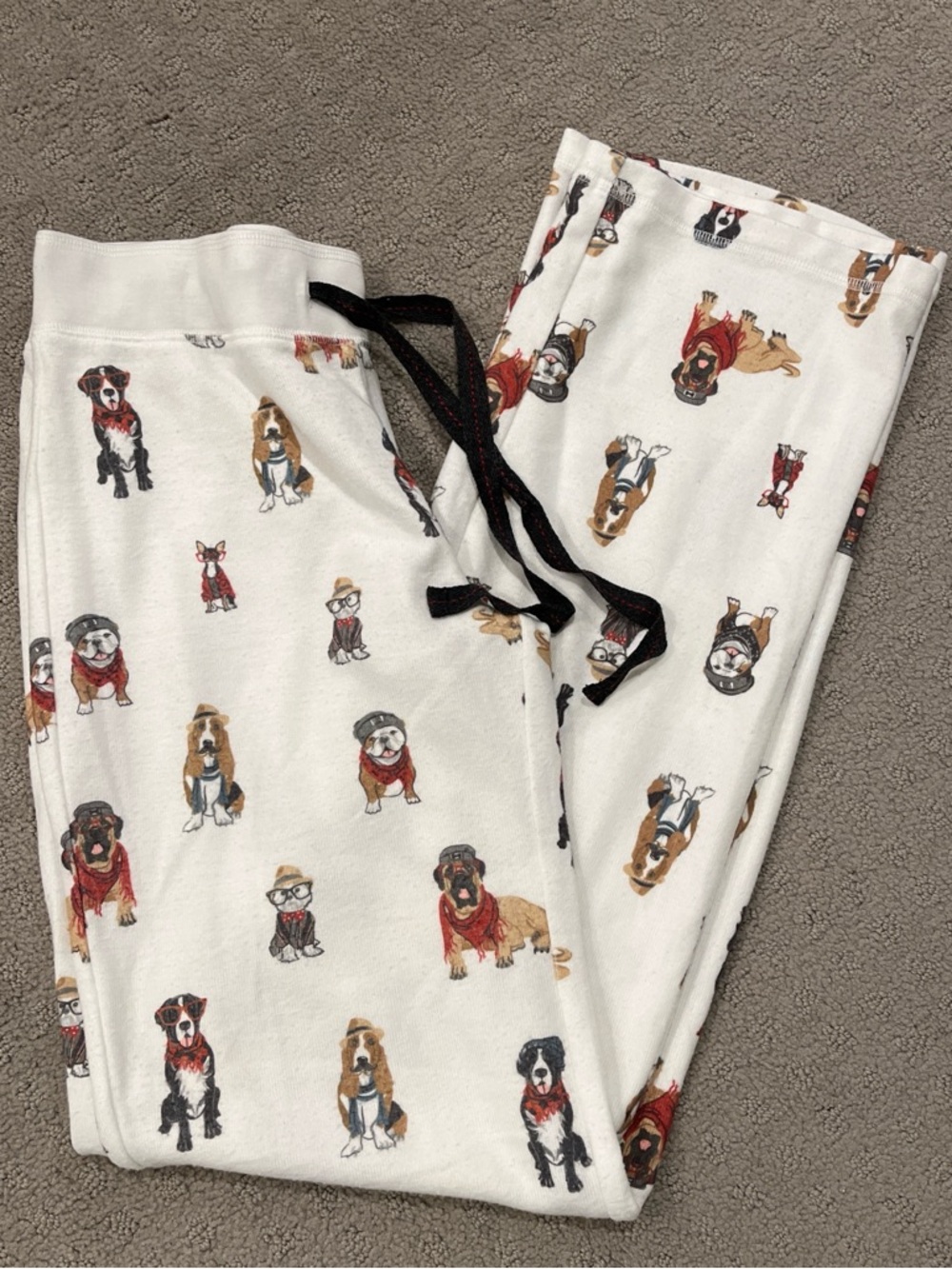 Women’s Pj Salvage White Dog Print Pajama Pants